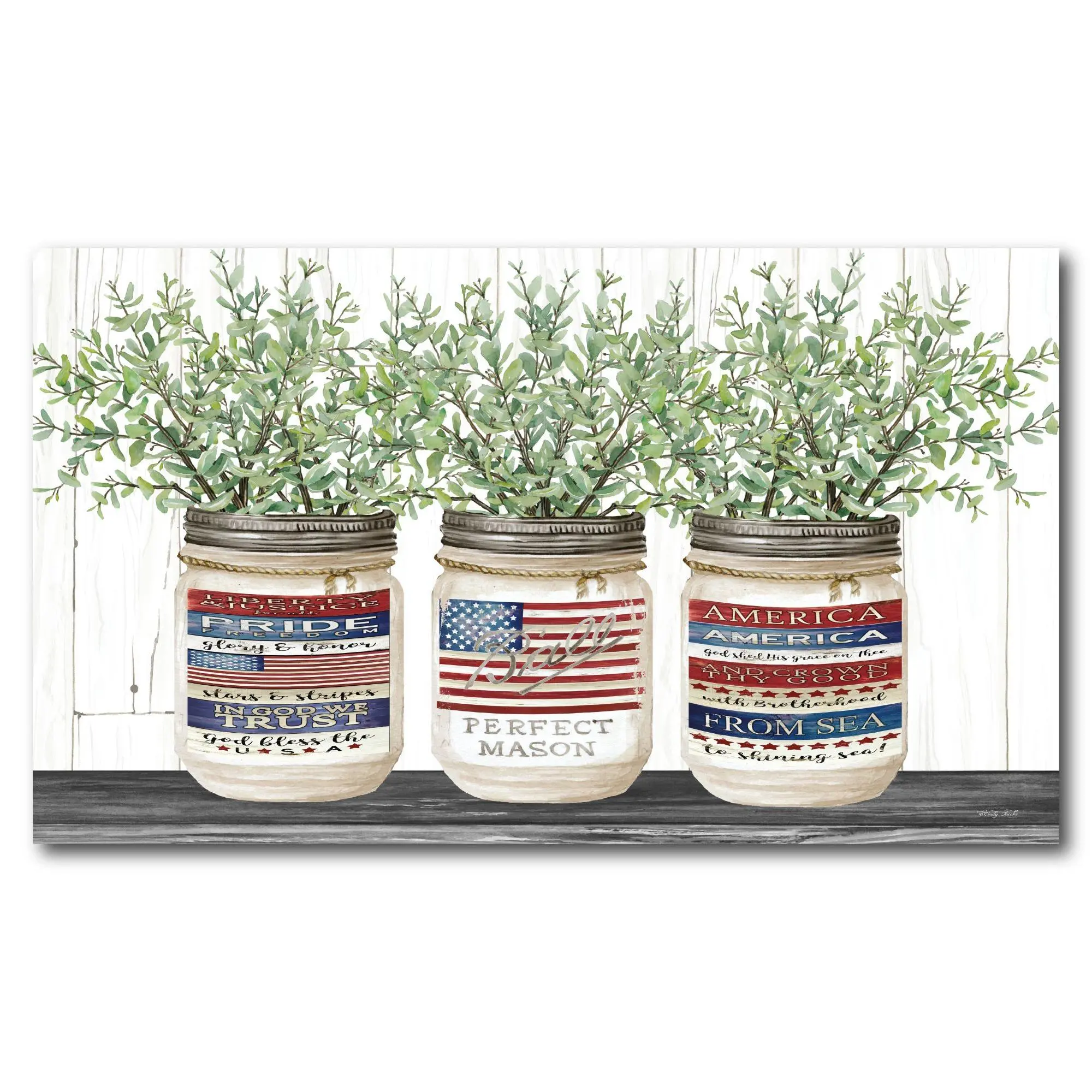 Courtside Market American Pride 12" x 18" Canvas
