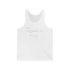 Funny Javascript Code Tank Top, Programmer Shirt, Web Developer Java Software Engineer, Java code Developer