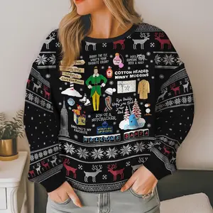 Buddy the Elf Ugly Christmas Sweater, Elf Movie Funny Holiday Sweater