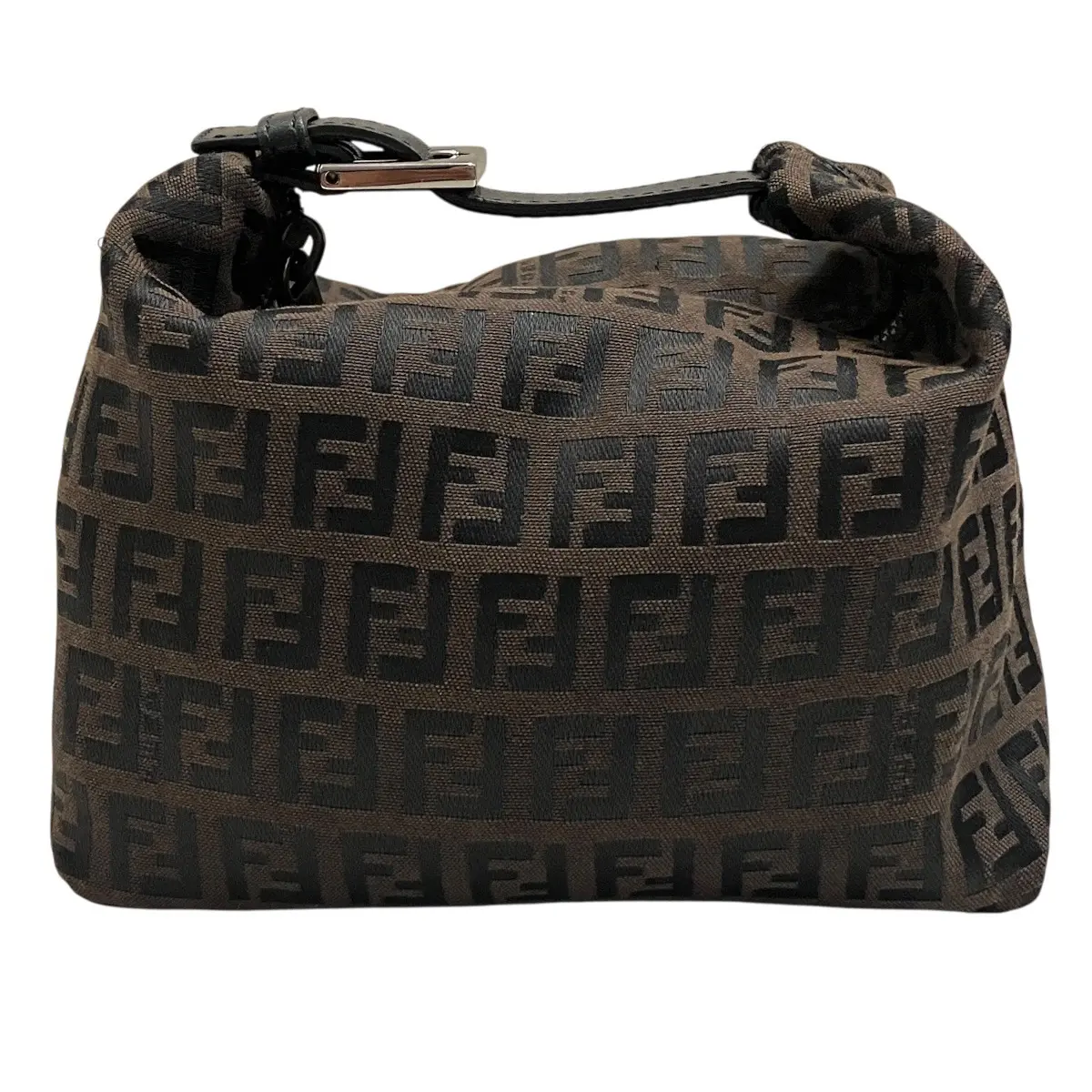 Pre-owned FENDI Canvas Shoulder Bags Zucca Leather Handbag