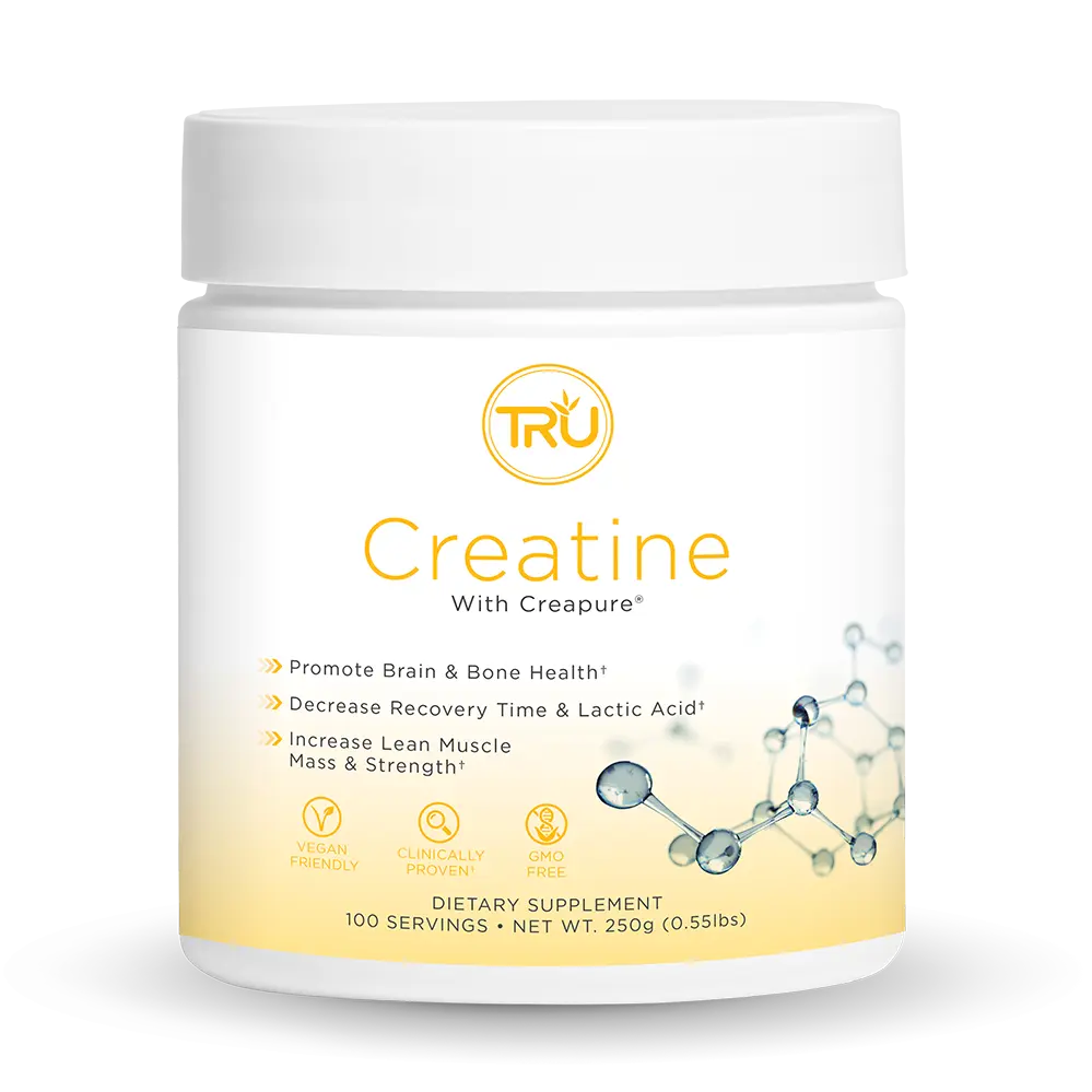 TRU Creatine - 100% Creapure® Micronized Monohydrate for Strength and Endurance - Edible, Supplement