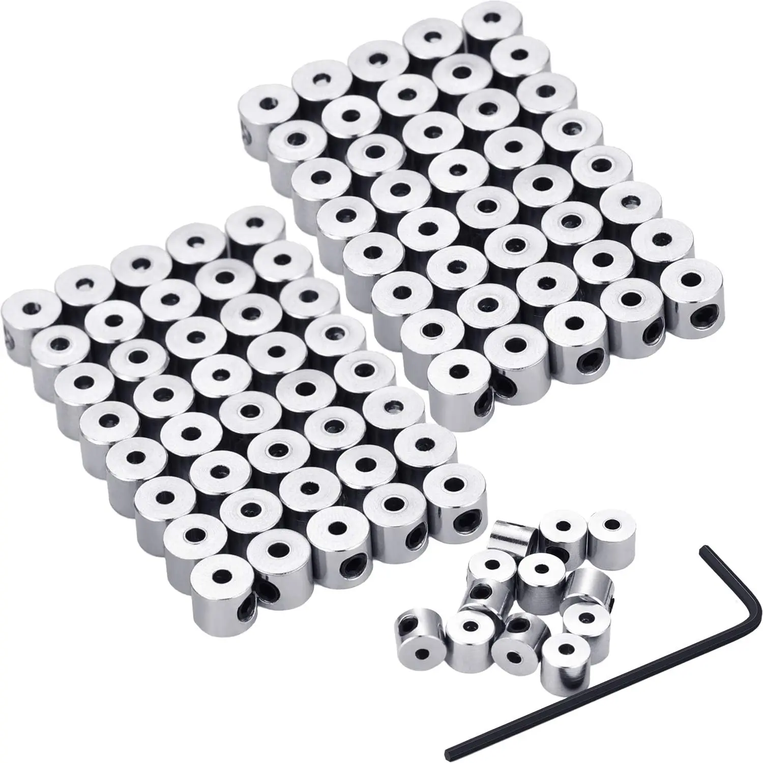 100 Pcs Pin Backs Locking for Pin Keepers Locking Clasp with Wrench