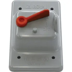 212 MAIN Cantex 5133330B Single Toggle PVC Weatherproof Cover, Outdoor Socket Protection for Sailing & Water Sports
