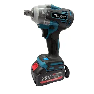 Verveo Electric Tool, 420n.m Brushless Impact Wrench, 1/2 Inch, High Power, Lithium Battery, Typ-C Charging, Car Maintenance, Durable