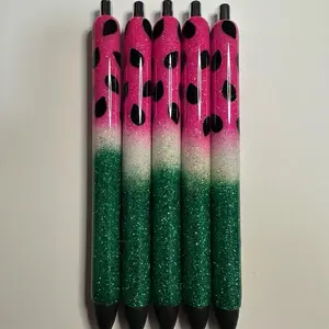 Watermelon Glitter Pens/Epoxy Glitter Pens/ Glitter Pens
