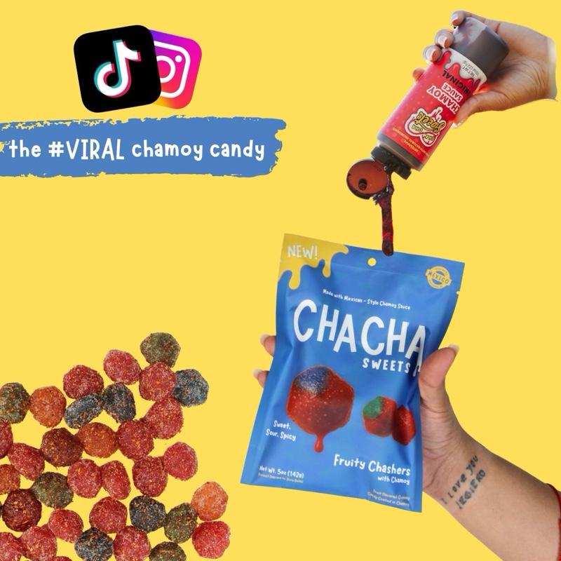 Fruity Chamoy Gushers (CHASHERS) Bigs, Viral Gummy Mexican Candy & Snacks, Sweet Sour & Spicy Nostalgic Juicy Chewy Candy