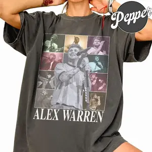 In Alex Warren Eras Tour 2026 Vintage Shirt 4426DN11, Graphic Tees, Unisex Y2K Cotton Tee, Streetwear F9D