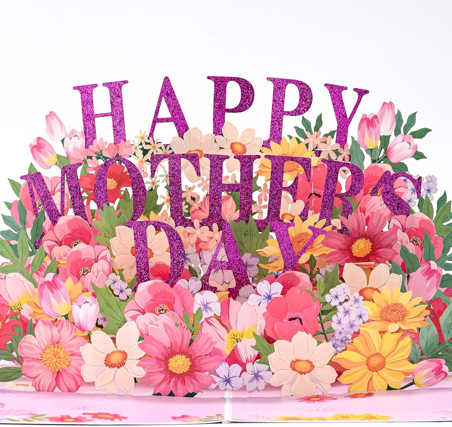 3D Mothers Day Card, Happy Mother's Day Pop Up Cards, Mother's Day Card with Envelope And Message Note, Recycled and Eco-Friendly