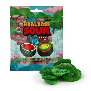 Final Boss Sour Watermelon Kiwi Flavor Level 3 Candy Snack