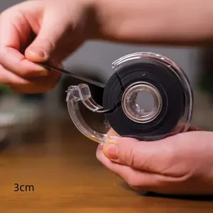 Strong Magnetic Tape Roll with Adhesive Backing, Thin Dark Magnetic Tape for Paper Photos Scrapbooks Handmade Office Supplies