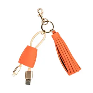 Tassel Keychain with USB Cord