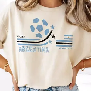 Retro Argentina Soccer WC26 Shirt, Graphic Football Shirt, Gift For Fans, 2026 Soccer Fan Shirt, Gift For Fan Fathers Day