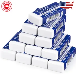 12 Pack Pencil Erasers, Large White Erasers for School