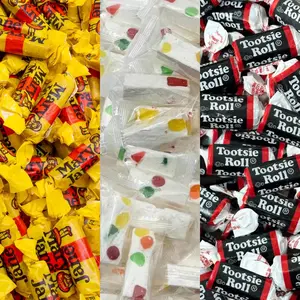 RICH & RICHERS Jujube Nougats Tootsie Rolls & Mary Jane Candy 1.5lb Chewy Nostalgic Mix Retro Chocolate Peanut Bulk Sweets TikTok Viral Snack Bonbon