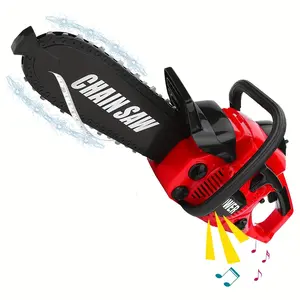 Parent-Child Outdoor Chainsaw Toy, Kids Electric Chainsaw, Abs Safe Material, Moving Chain, Role-Play, Creativity, Learn Stem in the Garden
