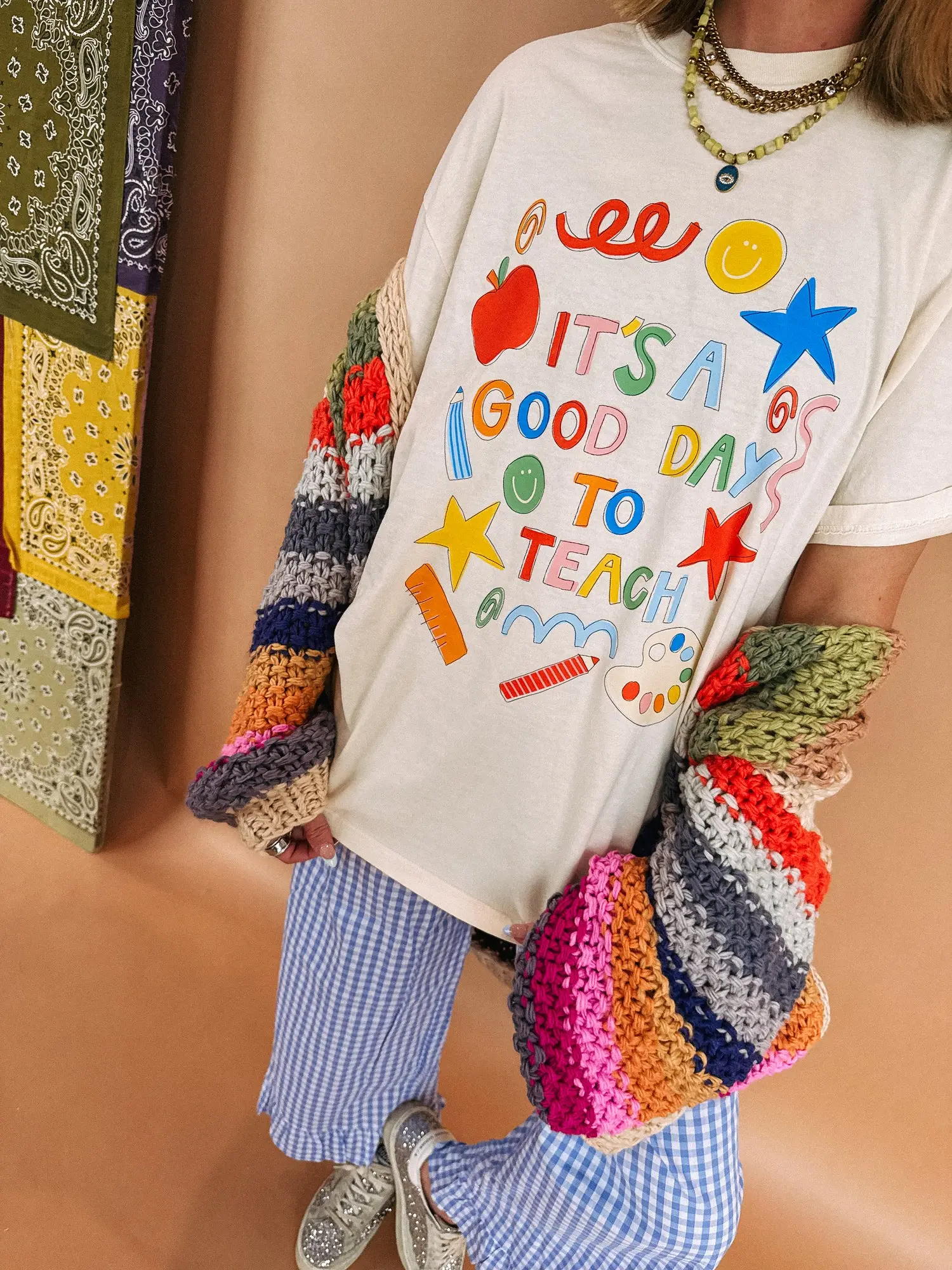 Comfort Color - ETTA OG It's A Good Day To Teach Graphic Tee - Ivory, Top, Tshirt