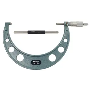 Mitutoyo  7-8 in. Mechanical Micrometer with Ratchet Stop Standard