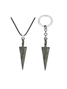 Game Peripheral Hollow Knight Necklace Sweater Chain Keychain Car Backpack Handbag Pendant, Punk Style Alloy Material, All Seasons, Keychain Jewelry