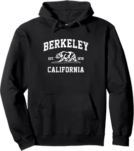 Berkeley California CA Retro Vintage Cali Bear Republic Pullover Hoodie - Rubencordov Shop 42B0BCHL2XLH