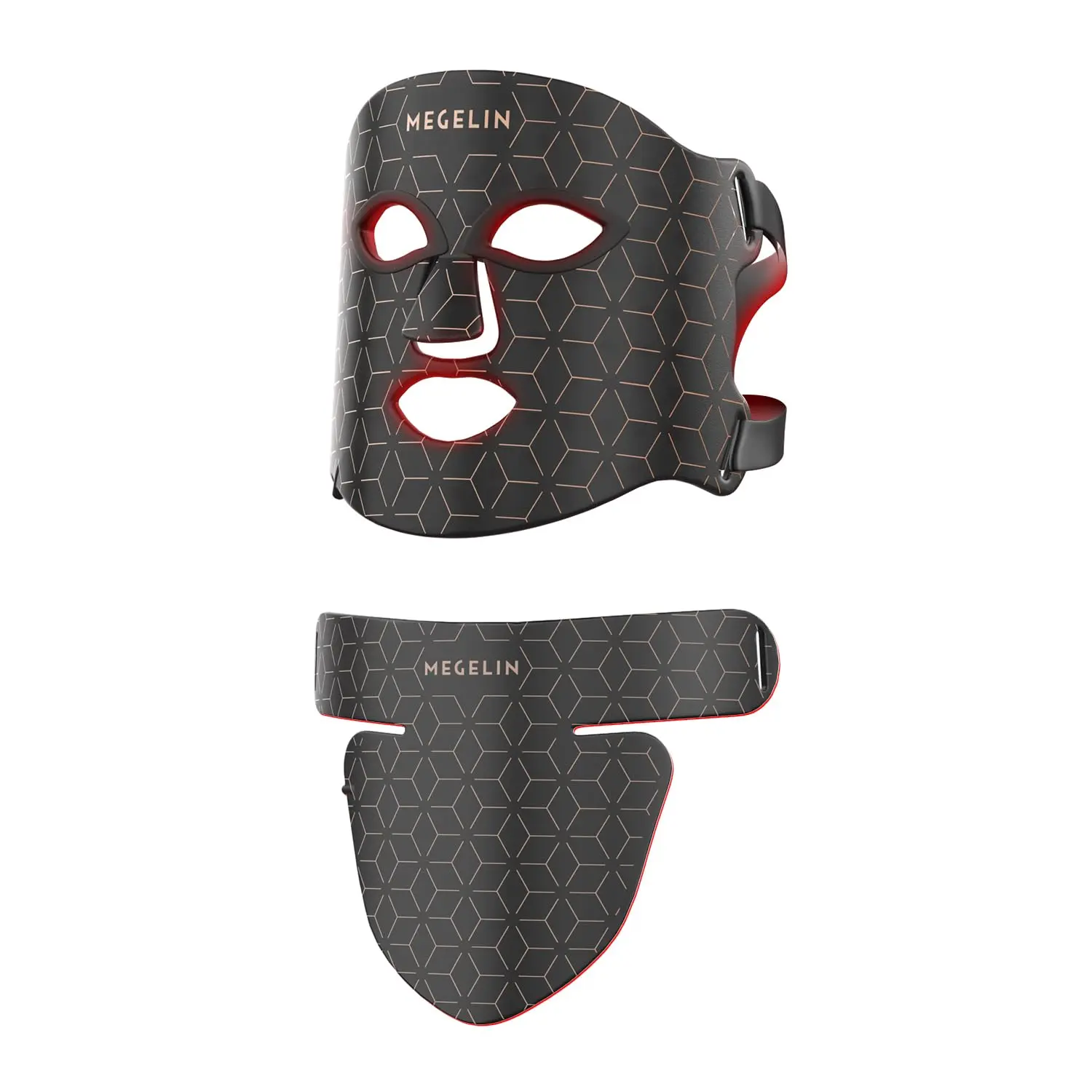 AYYHG LED Red Light Therapy Face & Neck Mask - Infrared Light Skin Rejuvenation Beauty Product, Black Facial Beauty Device for All Skin Types, Spring Glow-Up Tool, Beauty Products