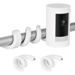 2Pack Flexible Twist Mount for Stick Up Cam & Outdoor Cam Plus, Flexible Gooseneck Mounting Bracket to Attach Your Camera Anywhere with No Tools - White