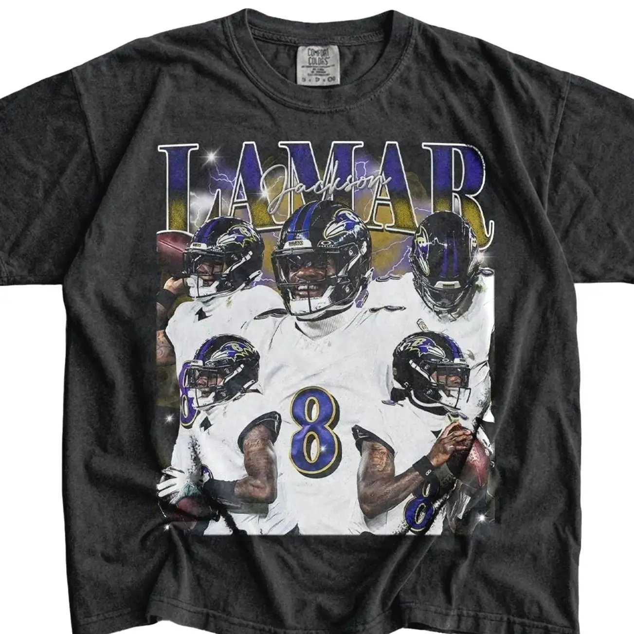 Lamar Jackson Vintage Bootleg T-Shirt, Game Day Shirt, Cotton
