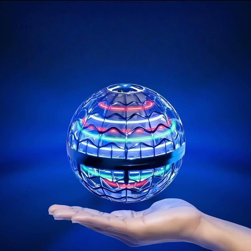 Levitating Flying Ball with Lights - New Year Giftr for Holiday Parties & Celebrations with Vibrant Lights and Unique Design