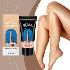 Airbrush Leg Effect Leg Makeup Cream Summer Beach Bronze Tan Waterproof Long Lasting For Women Pool Party Vacation Evens Skin Tone Covers Imperfections Compact Coverage Foundation Lightweight Smooth Cosmetic