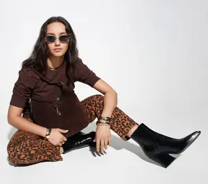 RM Studio x Rebecca Minkoff Regular Printed Luxe Stretch Ankle Jeans