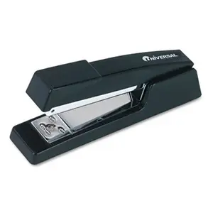 212 MAIN Universal Full-Strip Stapler, 15-Sheet Capacity, All-Metal Floating Channel, Black Office Stationery Supplies