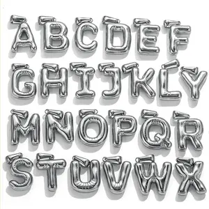 3/2Pcs Stainless Steel Chubby Cute 26 A-Z Waterproof Letters Charms Connectors Pendants for DIY Jewelry Necklace Earrings Making