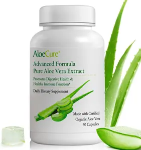 Aloe Vera Capsules, Made with Organic Aloe Vera to Gently Support Gut Health & Digestive Comfort, Stomach Acid Buffer, Natural Immune Supplement, Aloin Free, 30ct x 300mg Capsules