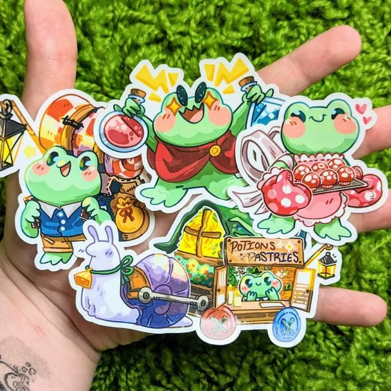Frog Traveler Stickers Frog Traveler Stickers