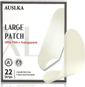 AUSLKA Blemishes Patches - 22 Strips, Hydrocolloid Blemishes Dots - Large Blemishes Patch - Blemishes Stickers - Zit Breakouts - Suitable for Larger Area Outbreaks