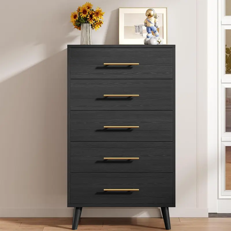 green emerald velvet dress Sikaic Drawers Led Tall Dresser with Charging Station Black