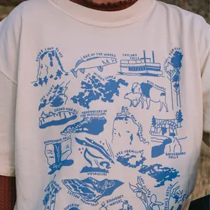 Minnesota State Nature Checklist Souvenir T-Shirt Unisex