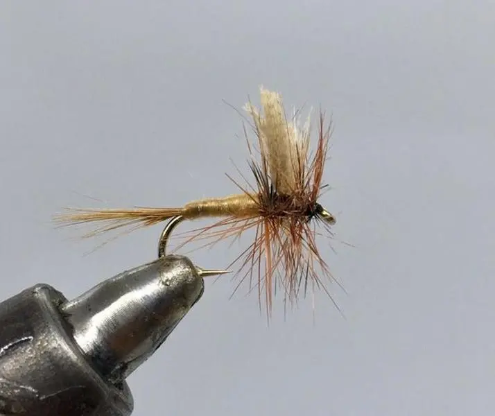 One Dozen (12) March Brown Dun Dry Fly- Strike Fly Company