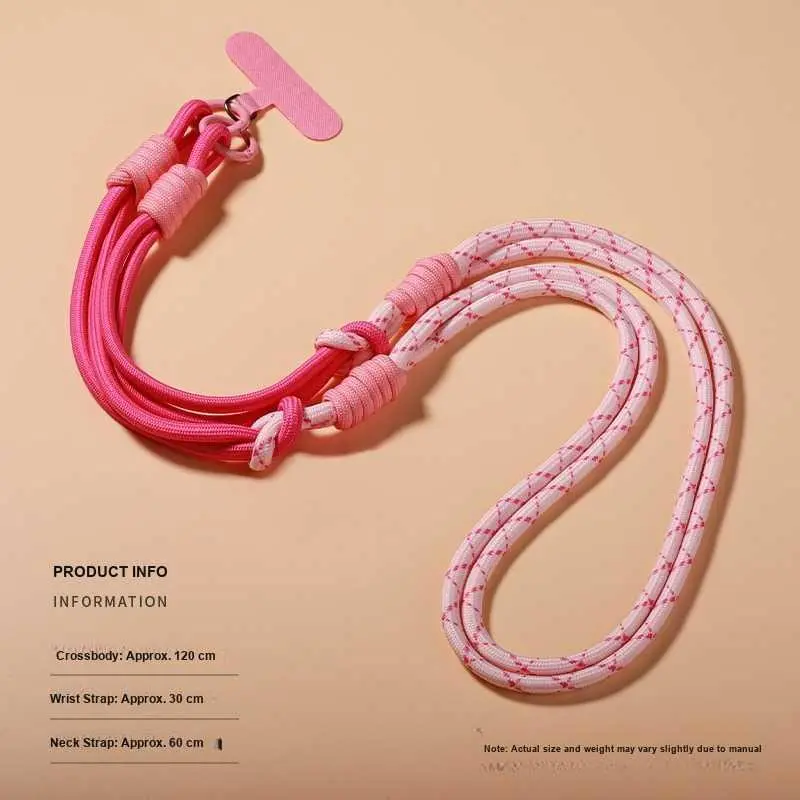 Phone Lanyard Long Crossbody Neck Strap Handheld Wearable Multifunctional Detachable Durable 3-Way Anti-Loss HNV10