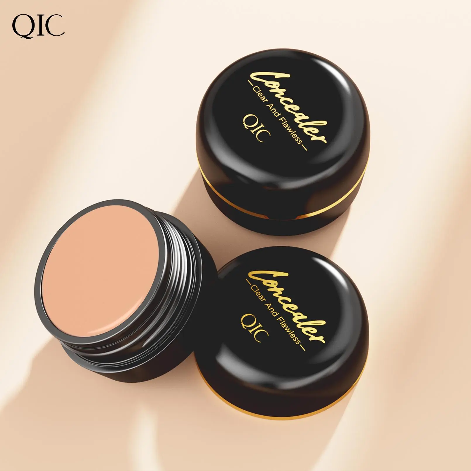 Long Lasting Concealer, 3 Counts/set High Coverage Concealer, Moisturizing Concealer, Concealer Cosmetic Moisturizer, Makeup Accessories, Cosmetic Product for Women & Girls, Flawless Base Foundation