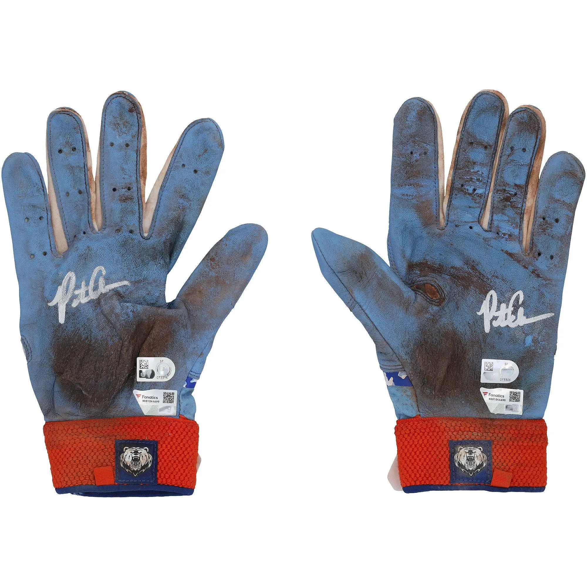 Pete Alonso New York Mets Autographed Game-Used Blue and Orange Nike Batting Gloves from the 2025 MLB Season - Fanatics Authentic Certified