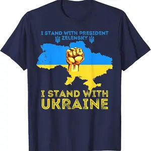 President Zelensky Not All Heroes Wear Capes Ukraine Flag T-Shirt 2EXEK