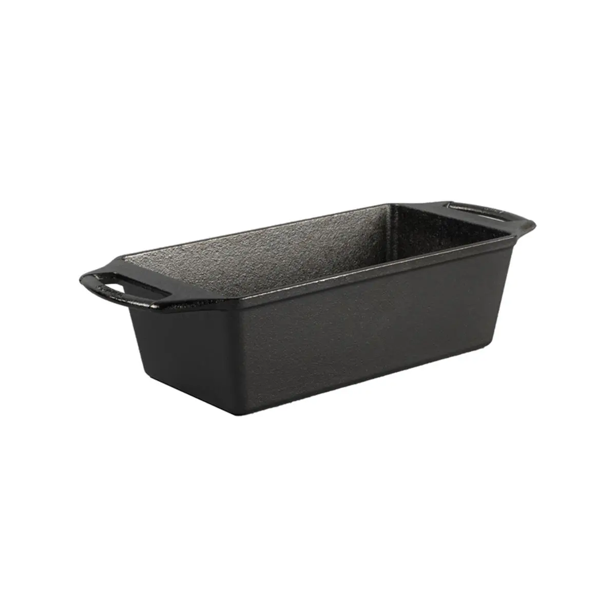 212 MAIN Black Lodge Cast Iron Baking Pan - 12x2.88 in. Rectangular Loaf Tin, Dual Handles, Oven-Safe Kitchen Bakeware