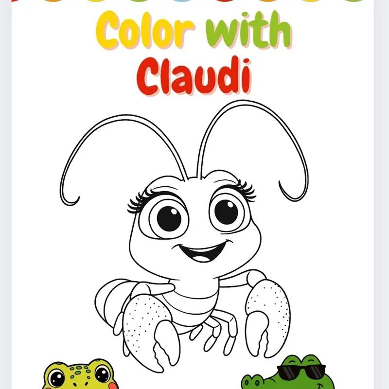 Color with Claudi and learn Cajun French