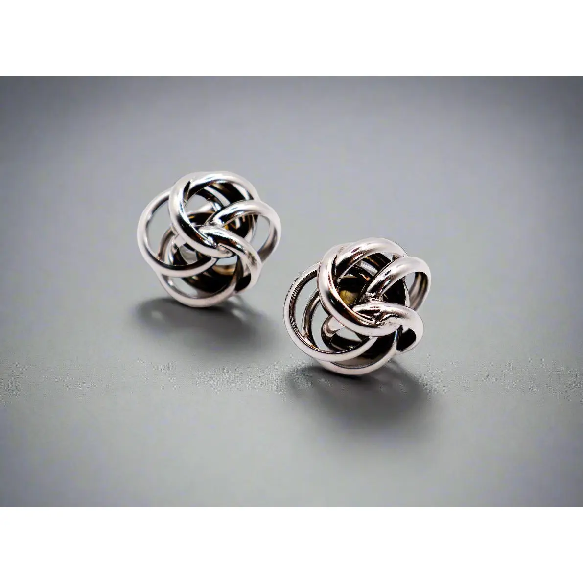 Italian Silver Floral Earrings