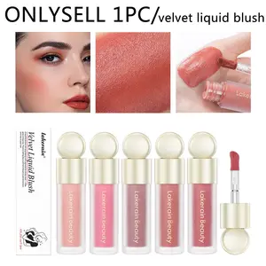 1Pcs Velvet Liquid Blush Long-lasting Liquid Blush For High-pigment Color, Creates A Soft, Dewy Finish Muti-Purpose Use Womens cosmetics holiday gift