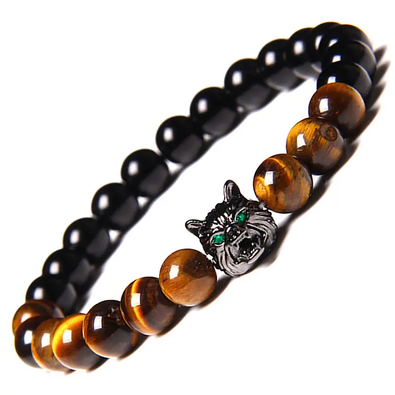 Yellow Tiger Eyestone bracelet