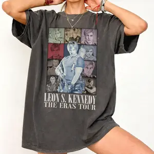 Leon Kennedy Resident Evil Game, Bio Hazard Game The Eras Unisex Softstyle T-Shirt ID 7D9