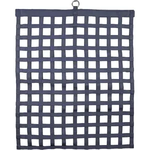 SmartEquine Slow Feed Hay Bag for Horses | Hay Feeder Net with Resistant Nylon | Gator Mouth Enclosure for Easy Loading | Fits 10-15 lbs of Hay | 4 Flakes Bag | 37" x 30" | Navy Blue | 2" Holes