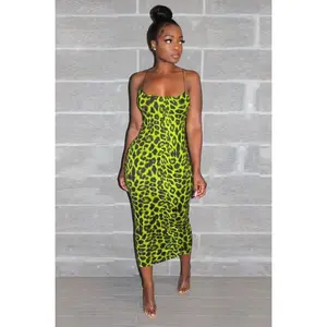 Electric Leopard Print Dress