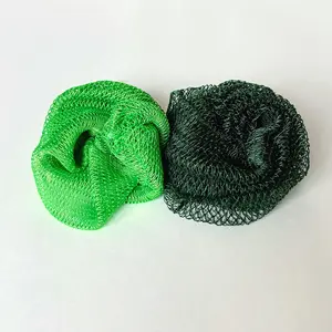 2 PCS Kelly & Forest Green African Exfoliating Net Bath Sponge